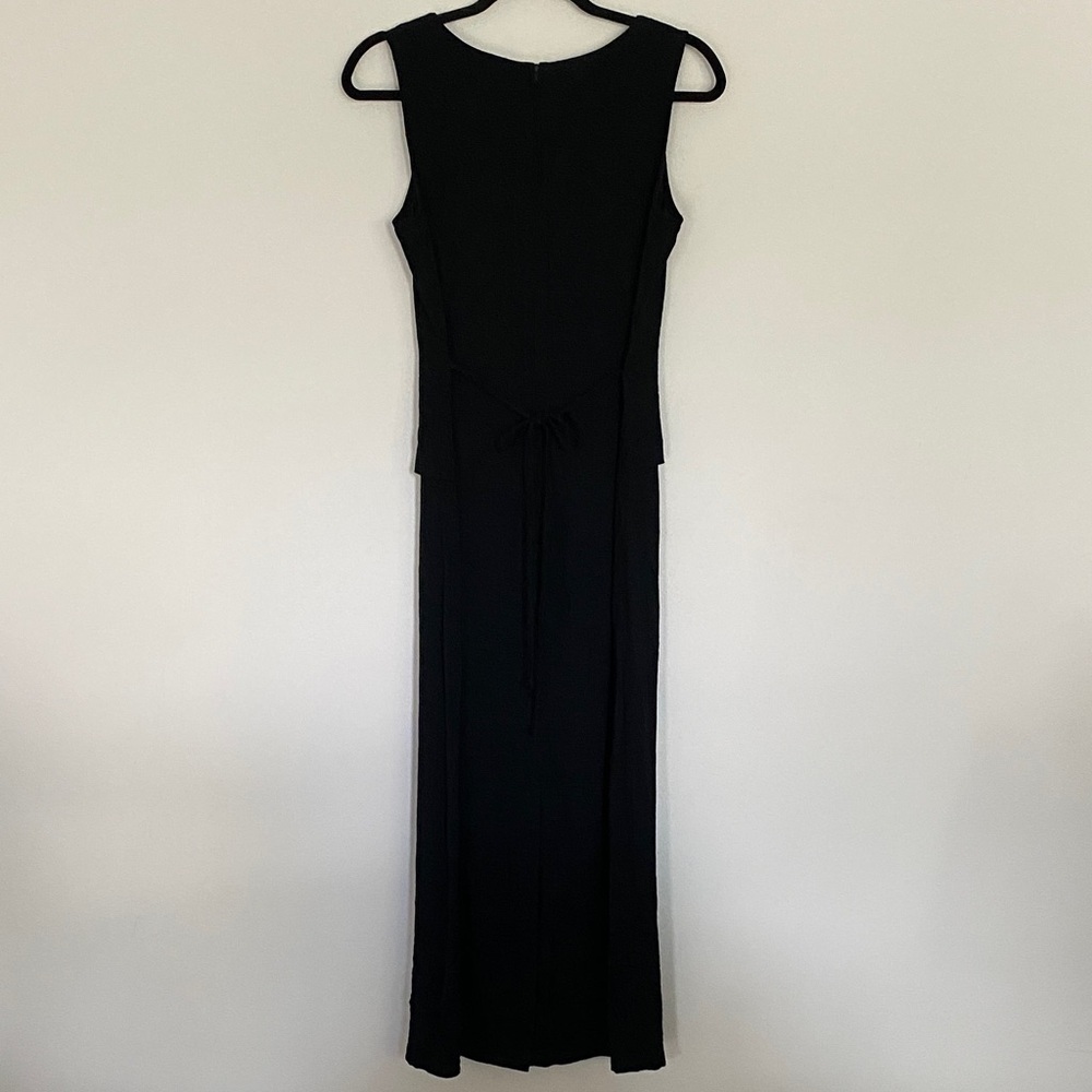 VINTAGE Black Sleeveless Dress - Picture 4 of 6